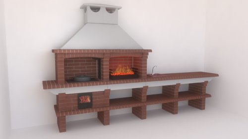 «Печь Барбекю №732-s»